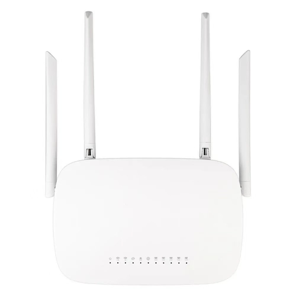 OEM High Quality Wireless Wifi Router 1200Mbps 1WAN 4LAN 1000Mbps 2.4Ghz 5.8Ghz Dual Band Indoor Wireless Router 4x5dBi Antennas